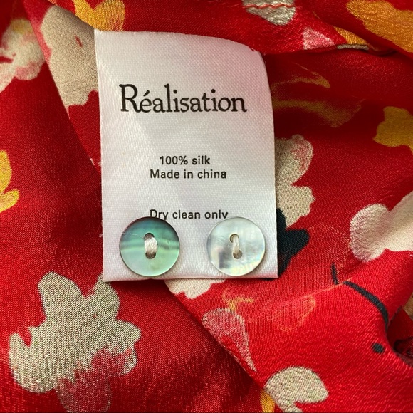 Realisation Par Red Floral Midi Dress - Picture 5 of 6